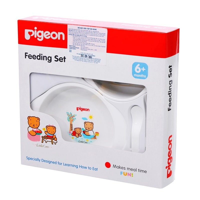 Bộ dụng cụ tập ăn Pigeon đảm bảo an toàn, chất lượng tốt  