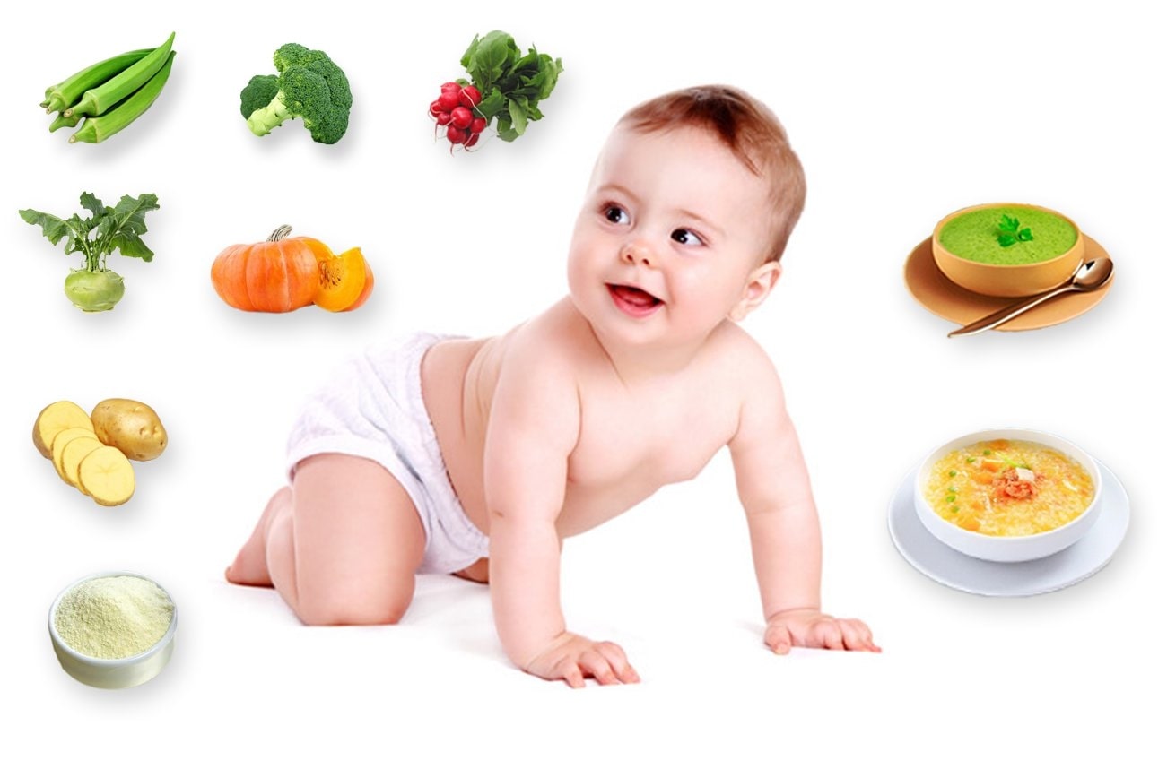 Mẹ cần bổ sung đầy đủ 4 nhóm chất dinh dưỡng giúp bé phát triển khỏe mạnh 