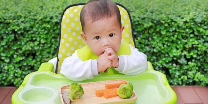 Phương pháp ăn dặm kiểu BLW giúp bé tiếp xúc với thức ăn thô sớm