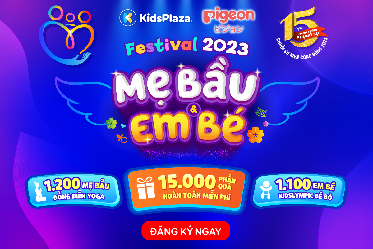 Pigeon đồng hành cùng KidsPlaza tổ chức siêu sự kiện Festival 2023